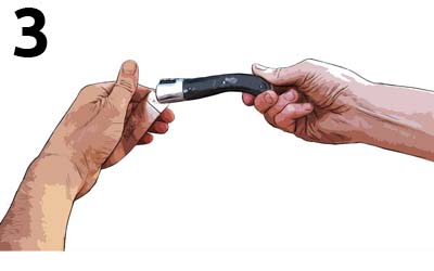 Handmade knife by Fontenille Pataud